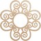 Ekena Millwork Cohen Wood Fretwork Pierced Ceiling Medallion, Alder, 20"OD x 6 7/8"ID x 3/8"T CMWP20X20X0375COAL - alternate 1